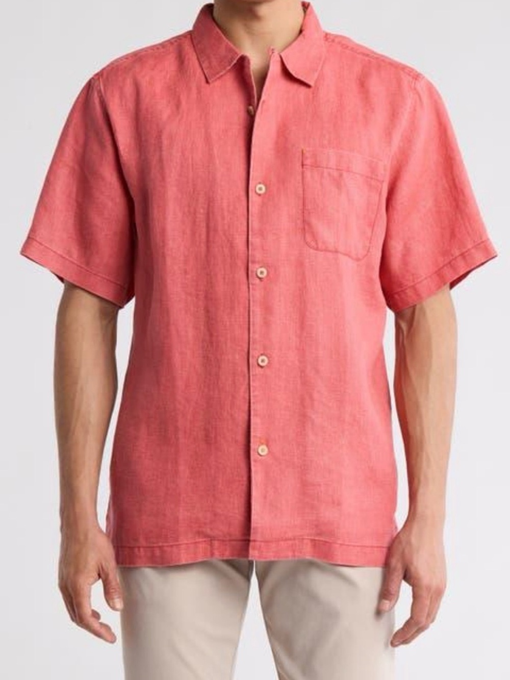 Tommy Bahama Sea Glass Linen Camp Shirt, style ST324636 XL